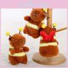 Cute Bee Capybara Plush Keychain With Vibrating Wings For Kids And Collectors