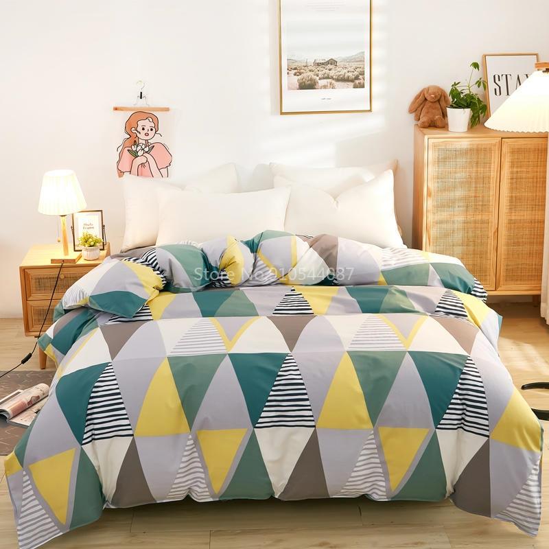 Love Pattern Cotton Duvet Cover Spring Autumn Quilt Cover Single Double Twin Full Queen King Comforter Blanket Case Textile 1pc