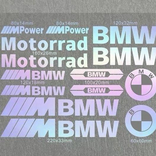 Vinyl Sticker Logo  For BMW E93 F10 F20 F30 F40 F15 F25 F26 F31 F49 F86 M3 M5 X3 x1 e46 M Motorcycle Tank Helmet Car Bike Decal blhn58