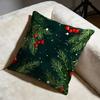 christmas Cushion Cover Soft Decorative Pillow Case Suitable for Bedroom Sofa Car Travel Use