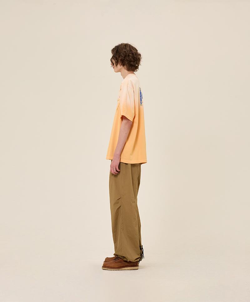 NUUKFITTER Pennant Washing T-Shirt [Orange]