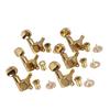 6PCS Metal Guitar Tuning Pegs Mini Oval Buttons Tuning Machines Guitar Tuning Key  Electric Guitars