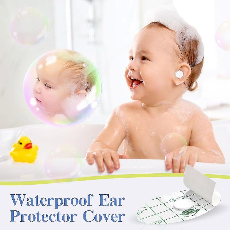 Baby Waterproof Ear Stickers Ear Covers For Swimming Shower Ear Protectors With Ear Plugs For Kids Newborn Disposable Ear Covers