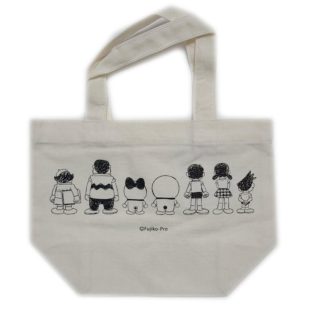 Sanrio Mini Tote Lunch Tote Canvas and Perfect for Cute Doraemon Bag, Cotton, Lunchboxes, Small, Character,