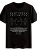 Retro Rock Band Graphic T-Shirt - KRAFTWERK & 3-D Konzerte Design