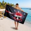FC Köln Individuelles Strandtuch, Personalisierter Namens-Textdruck, Fußball-Logo Weiches Schnelltrocknendes Handtuch Urlaubsgeschenk