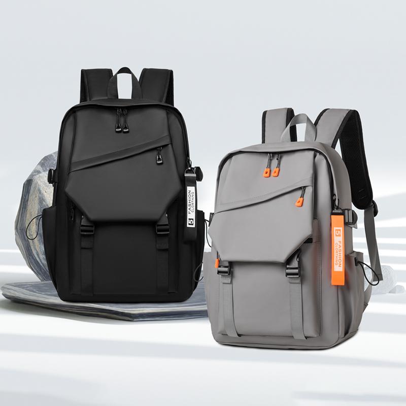Newest Backpack with USB Men's Fashion Backpack Men's Business Computer Bag Large Capacity Travel Bag College Schoolbag