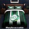 Ireland Rugby Design Bed Bedding Set 1 Duvet Cover + 2 Pillowcases Soft Breathable Household Bed Linens
