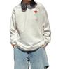 IMPROMES SIDEWAYSTANCE Embroidered Heart Long Sleeve T-Shirt, Men's, White, 70107