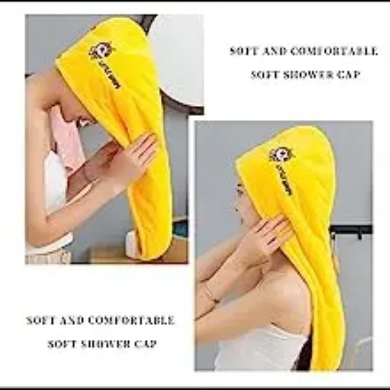 Hair Drying Towel Microfiber Hair Towel Wrap with Buttons Super Absorbent Twist Turban Shower Gift for Kids and Women