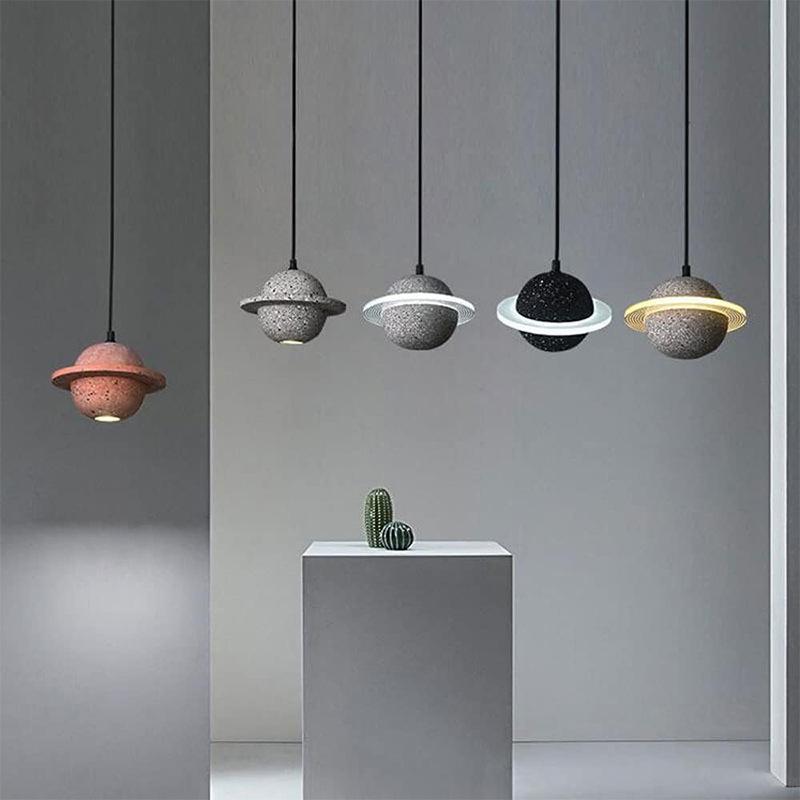 Modern Multicolor Resin Pendant Light for Living Room, Bedroom, or Cafe