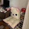 Anime Rilakkuma All In One Plush Chair Cushion Backrest Pillow Soft Cozy Seat Pad For Dormitory Office Sofa Bedroom Decor Cuddly Stuffed Fluffy