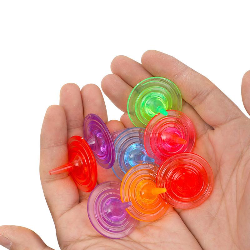 Crystal Children Spin Gyroscope Toy With Colorful For Toddler Learning Gift And