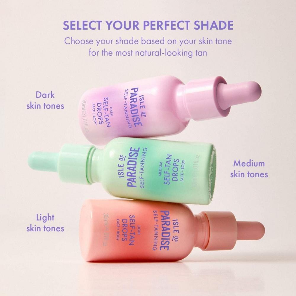 Isle Of Paradise Selbstbräuner Gesichts-Tropfen 1,01 oz 30 ml Medium