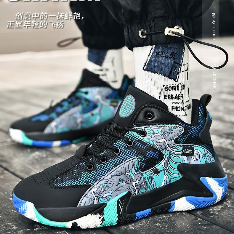 Basketball-Sneaker für Teenager, Mittelschüler, Herren-Basketballschuhe, professionelle Trainings-Sneaker, rutschfeste stoßdämpfende Schuhe