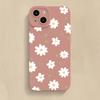 Perforated Edged Heart Flower Painted Phone Case For iPhone 17 16 Pro Max Cases iPhone 15 14 13 12 11 XS X XR 16e 7 8 Plus Cover