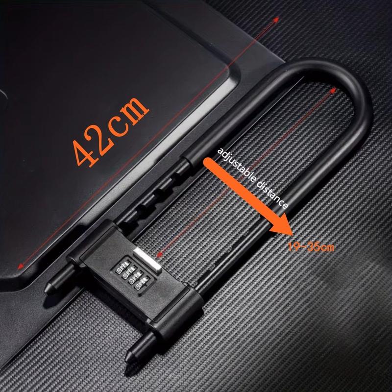 Glass Door U-Shaped Lock Four Position Combination Padlock Adjustable Buckle Anti-Shear Extended Warehouse Plug Bicycles Lock