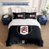 Fulham Fc (1) Duvet Cover Pillowcase 3 Piece Set Bedding Set 1 Duvet Cover with 2 Pillowcases for Bedroom Decor