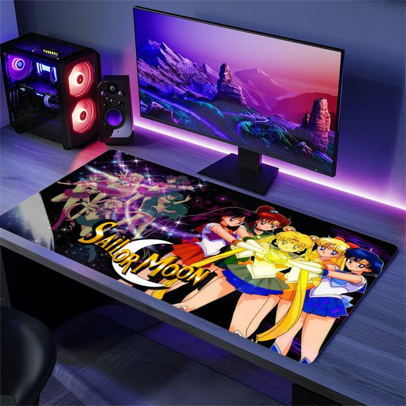 Magic Saylor Girls Color Mouse Pad Large Gaming Table Cushion Non-slip Laptop Tablet Big Mousepad XXL Mat Mini PC Playmat With Lock edge