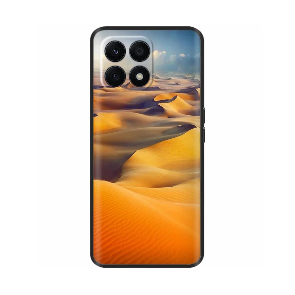 Für Huawei Honor X8A Hülle Mode Blume Weiches TPU Silikon Handyhülle Für Honor X8A HonorX8A Funda Stoßfeste Rückabdeckung Coque