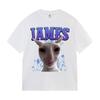 James IAMES Funny Cat Meme Tshirts Stupid Joke Gifts Cat Lover short sleeve tshirt Unisex Women fashion Oversized Cotton T Shirts