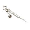 Vintage Metal Large Sphere Pendant Eye Catching Large Silver Sphere Hanging Decor Sophisticated Keychain Accessory