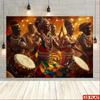 2D flat design 1-piece African-themed banner suitable for home decoration cultural events and birthdays