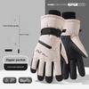 Winter Ski Gloves Men Women Polyester Fleece-Lined Full Finger Thickened Cold-Proof Warm Windproof Outdoor Sports Mountaineering