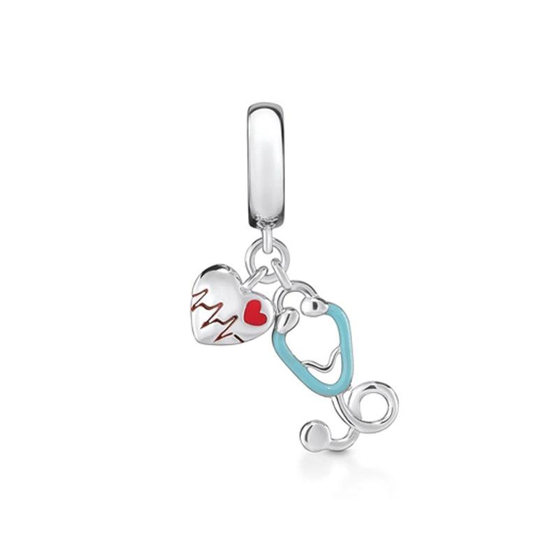 Newcopper Cross Pendant Teeth Nurse Doctor Angel Wings Charm Fit Decoration Women'S Bracelet Jewelry