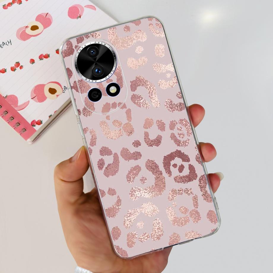 For Huawei Nova 12 Pro Nova12 Lite Nova 11i Case Transparent Soft Slim TPU Silicone Cover Bumper Nova12 Nova11i Astronaut Flower