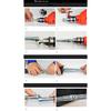 Household Drain Pipe Dredging Tools - Extension Spring Set with Connector 1M/1.5M/2M/3M/5M/6M Length Sewer Dredger Cleaner Sprin