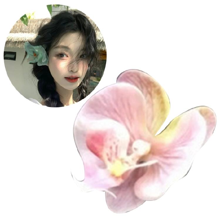 Süße Mädchen Niedlich Floral Blume Haarspange Harajuku Orchideen Haarspange für Pony