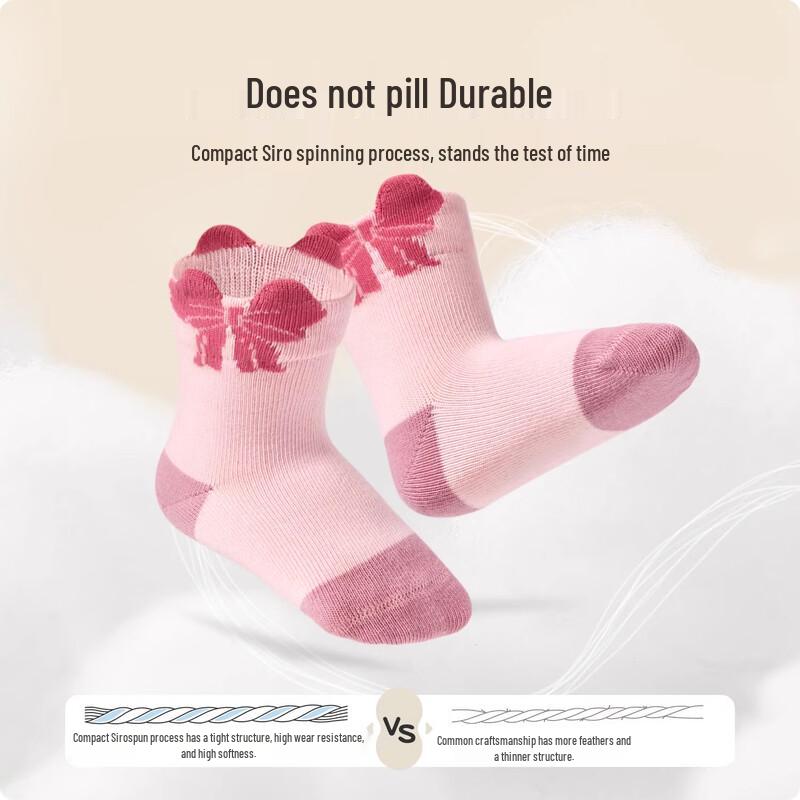 Nidoxiong Girls' Seamless Cotton Socks