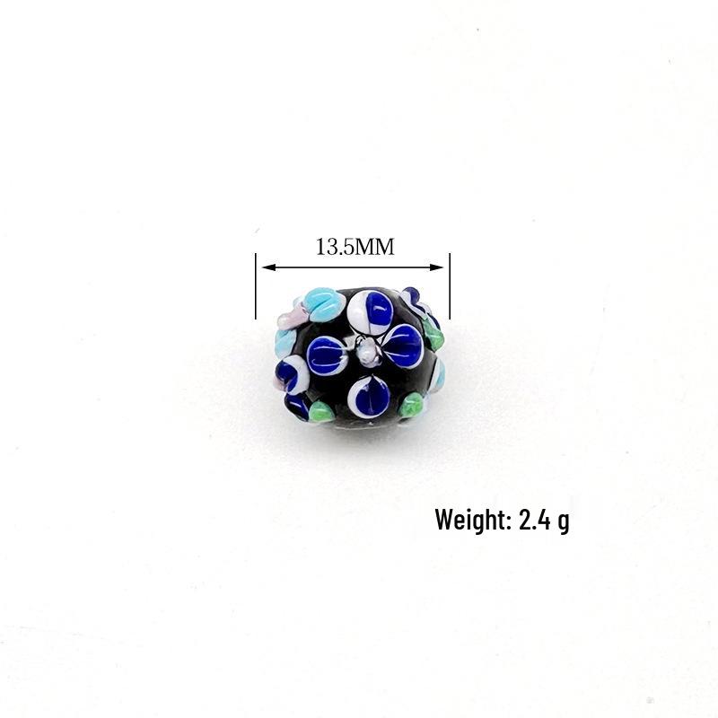 3D Multilayer Two-tone Petal Glass Beads for DIY Jewelry Crafting