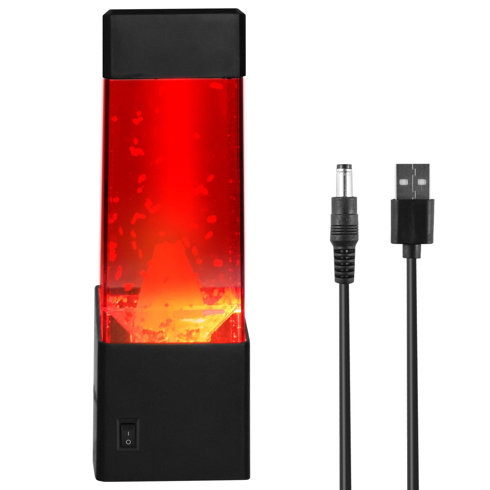 Светодиодная лампа-вулкан, работающая от USB/батареек, ночник-вулкан с многоцветной подсветкой, имитирующая вулкан лампа для создания атмосферы для дома, офиса