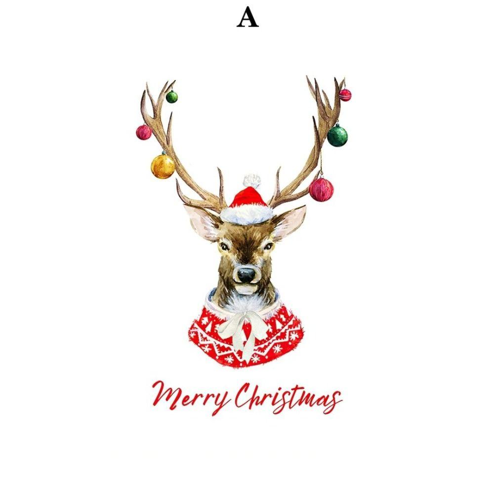 Vintage Christmas Metal Wall Decoration, Holiday Sticker Sign