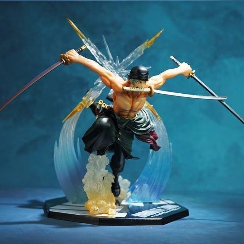 One Piece Monkey· D·Luffy Roronoa Zoro Portgas· D· Ace movie peripheral cartoon model toy boy birthday gift table ornaments