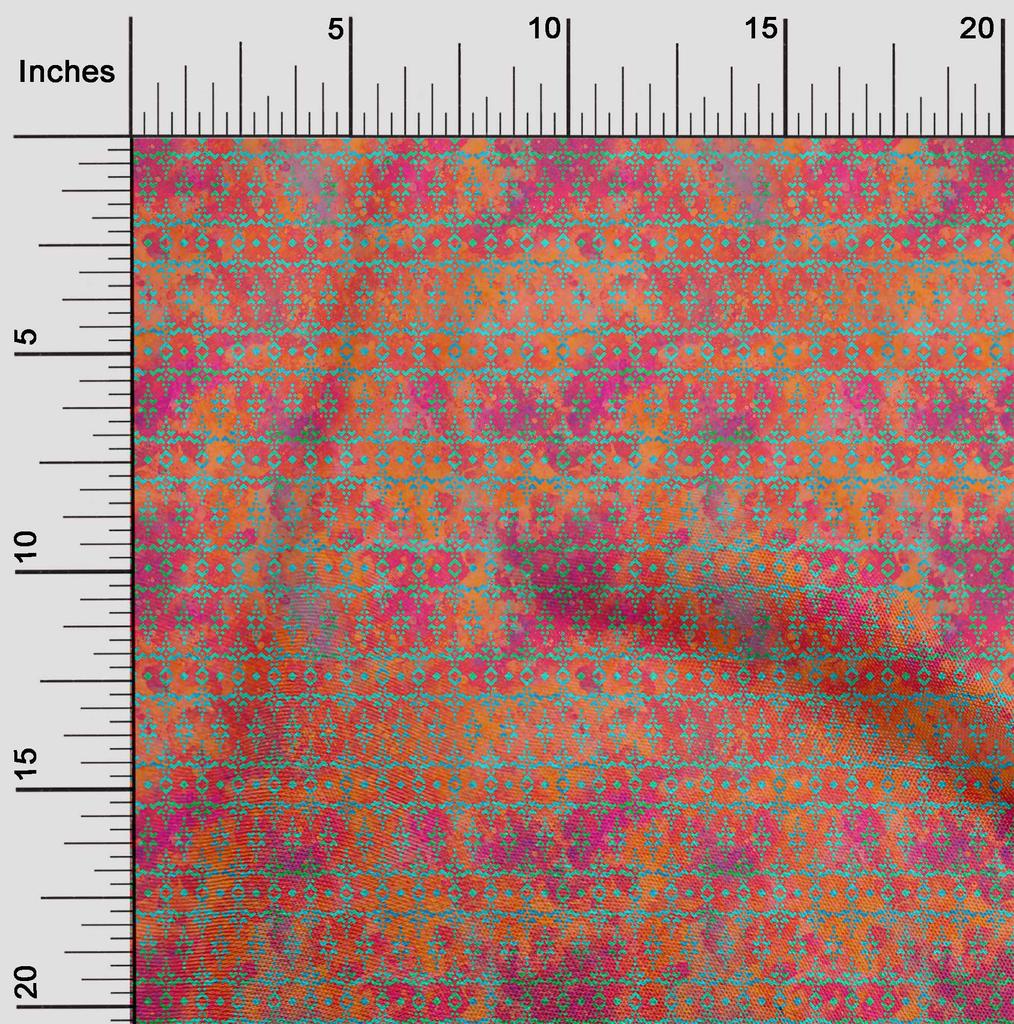 oneOone Georgette Viscose Light Green Fabric Batik Diy Clothing Quilting Fabric Print Fabric By Yard 42 Inch