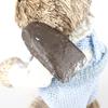 2PCS Easter Rabbit Toy Grass Cute Easter Bunny Doll with Clothes for Home Desktop Decoration Holiday Gift