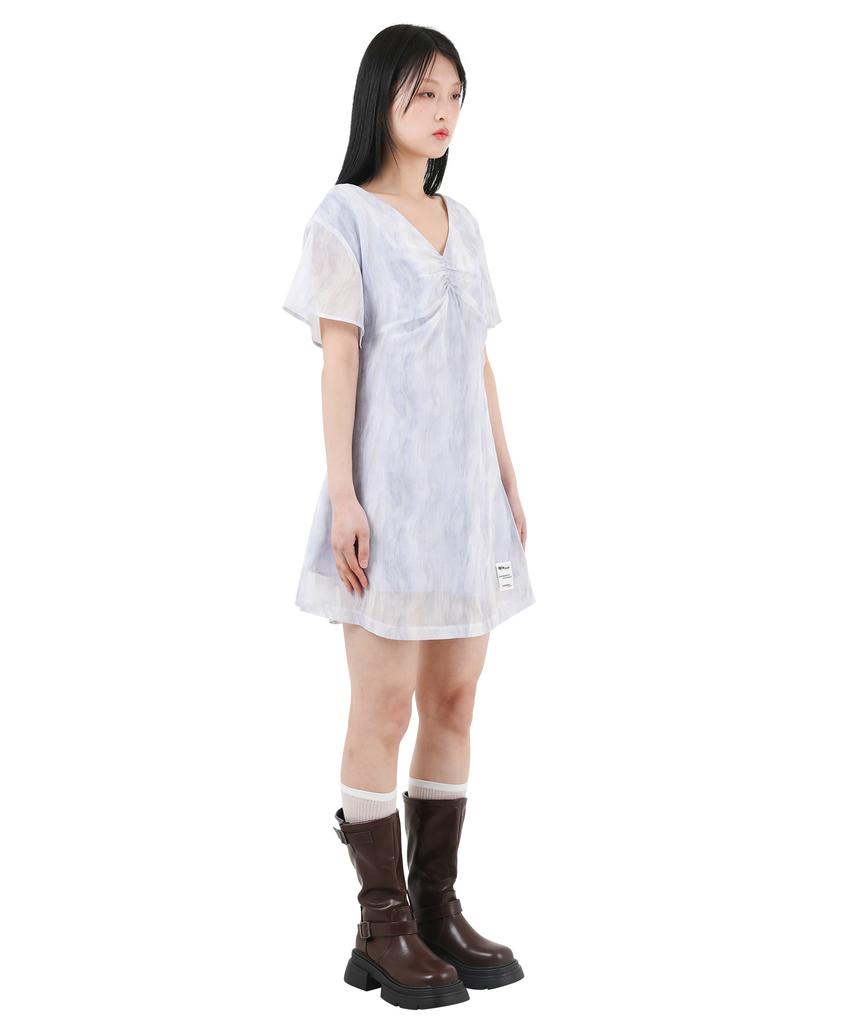 Catharsis Chiffon Mini Dress Light Purple One Size