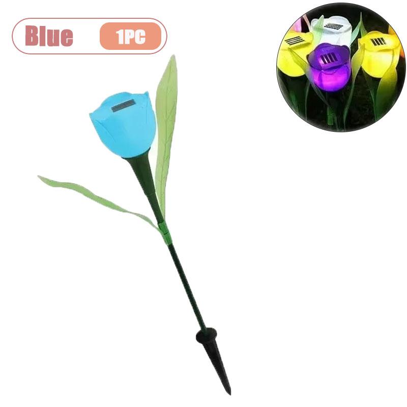 1-10PCS Solar Tulip Light Auto on At Dusk Waterproof Outdoor Garden Patio Decorative Night Lamp for Landscape Pathway Lawn