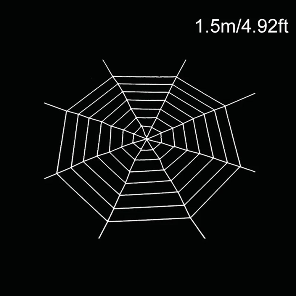 Хэллоуинская гигантская паутина, большая черно-белая жуткая паутина для украшения двора дома на открытом воздухе 2025new