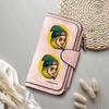 Cool Girl Pattern PU Leather Large Capacity Long Wallet Multi Card Slot Portable Ladies Purse