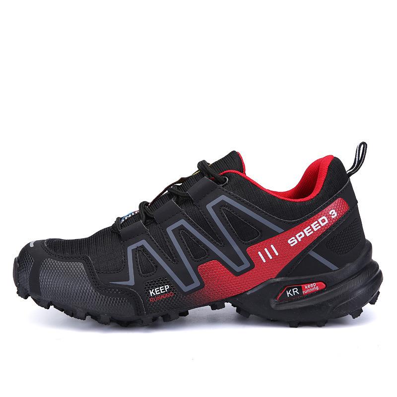 Men's Outdoor Thick-Soled Hiking and Trail Running Shoes - Casual, Cross-Country, and Mountaineering Footwear for Couples