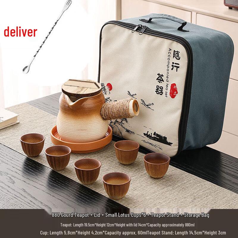 Ceramic Tea Pot & Cup Set for Stove-Side Brewing
