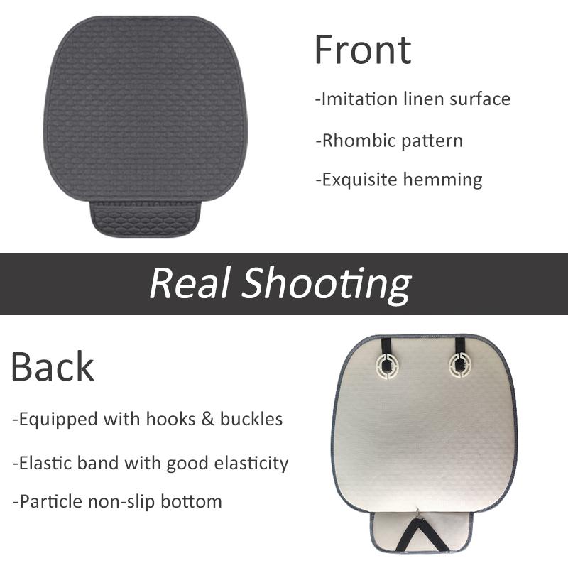 Karcle pokrycie siedzenia samochodu komplet imitacja lnu uniwersalny ochraniacz siedzenia poduszka tylnego siedzenia przednie tylne pokrowce na samochód w salonie