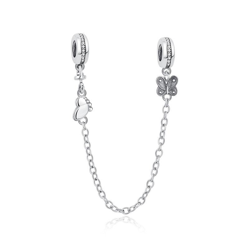 New Copper Charm Bead Charms Safety Chain Music Notes Love Heart Pendant Bead Charms Compatible With Do It Yourself Bracelets Bangles Women Diy Jewell