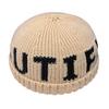 Autumn and winter new landlord hat letter embroidery knitted hat Internet celebrity fashion simple wool hat warm cold hat