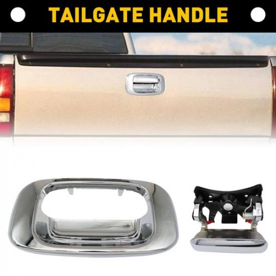 Chrome New Handle Tailgate Bezel & Kit for Chevrolet 99-07 Silverado GMC Sierra