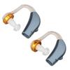 1 Pair Rechargeable Sound Amplifier Silicone Ergonomic Sound Aid Low Noise Compact Light Ear Listening Device Blue